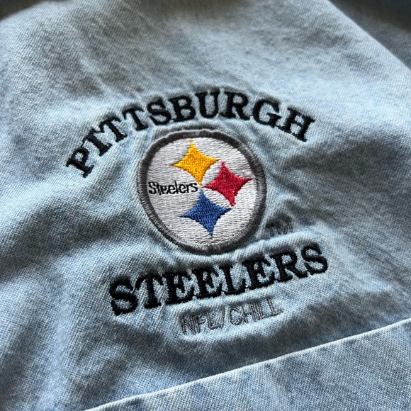 Vintage Steelers denim button down - Picture 2 of 4